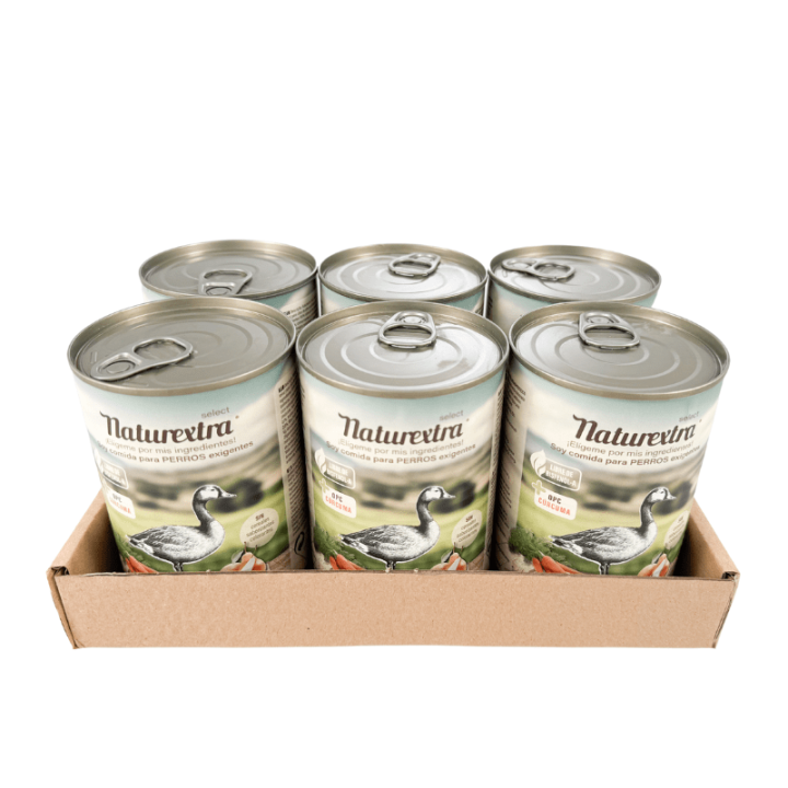Pack comida húmeda Naturextra Pato 6 x 400g