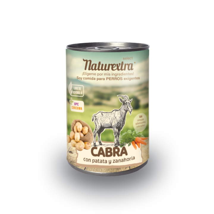 Comida Húmeda Naturextra Cabra 400g