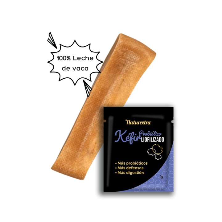 Osso de queijo com kéfir liofilizado para cães | LaraVital