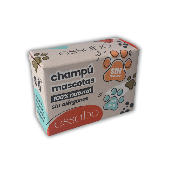 Champú sólido natural para mascotas Essabó.