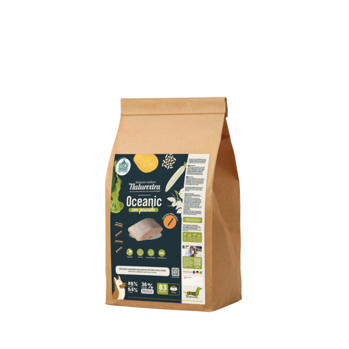 Naturextra Oceanic MiniPellet - Pienso de Pescado para Perros Pequeños