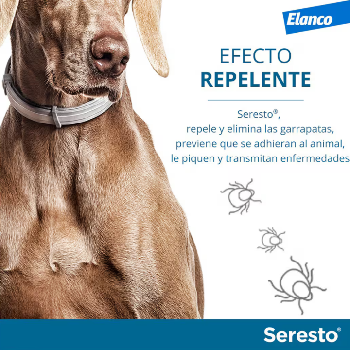 Collar Seresto antiparásitos para perros más de 8 kg