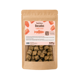 Bocados de Salmón Deshidratados Naturextra para Perros y Gatos